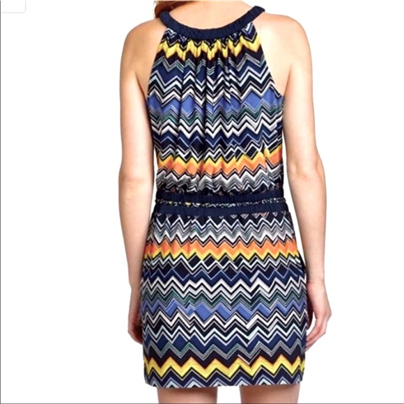 BCBGMaxAzria Sleeveless Chevron Print Dress XS - Picture 4 of 10